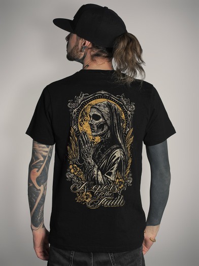 T-shirt noir look gothique metal | HYRAW Clothing