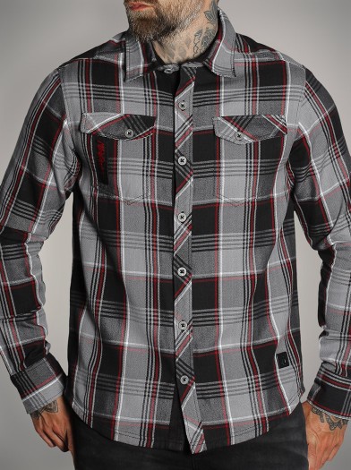 Chemise carreaux rock metal|Boutique Hyraw