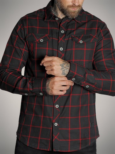 Chemise carreaux rock metal|Boutique Hyraw