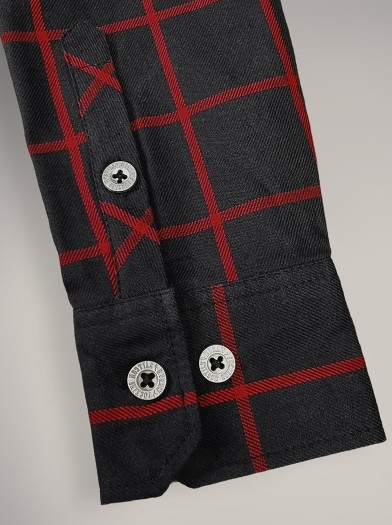 Chemise carreaux rock metal|Boutique Hyraw