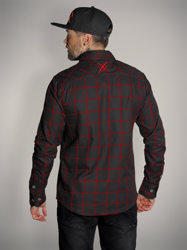 Chemise carreaux rock metal|Boutique Hyraw