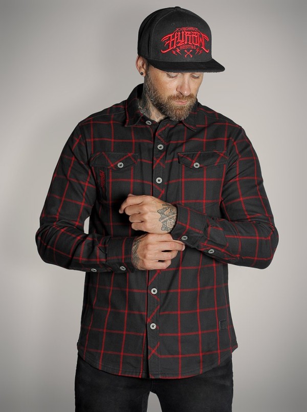 Chemise carreaux rock metal|Boutique Hyraw
