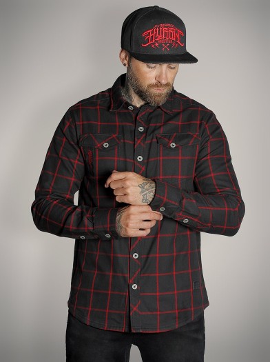 Chemise carreaux rock metal|Boutique Hyraw