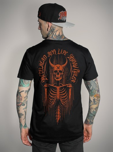 Black metal look t-shirt | HYRAW Clothing