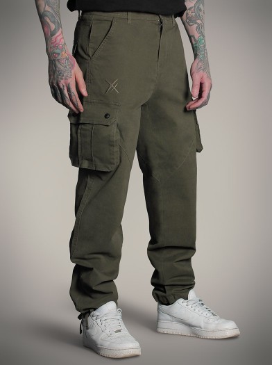 Pantalon cargo look metal|Boutique Hyraw