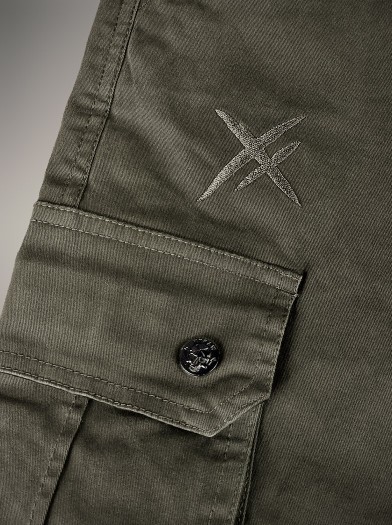 Pantalon cargo look metal|Boutique Hyraw
