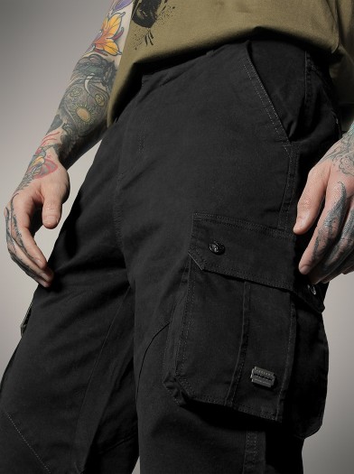 Pantalon cargo look metal|Boutique Hyraw
