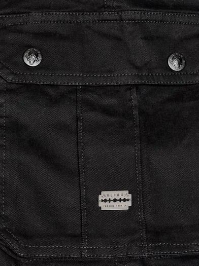 Pantalon cargo look metal|Boutique Hyraw