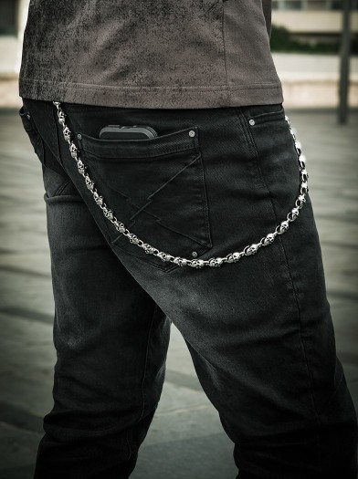 Pantalon Jean noir rock metal|Boutique Hyraw