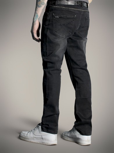 Pantalon Jean noir rock metal|Boutique Hyraw