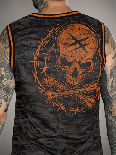 Metalcore & streetwear look basketball tank top | HYRAW Clothing