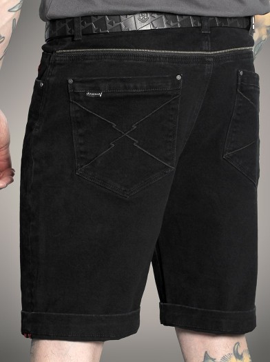Short rock jean noir|Boutique Hyraw