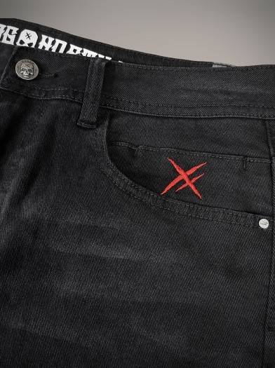 Short rock jean noir|Boutique Hyraw
