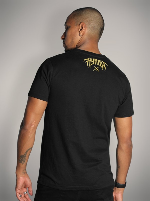 T-shirt noir style metal affirmé | HYRAW Clothing