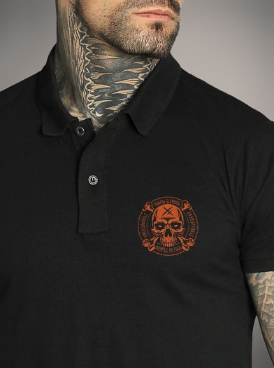 Polo noir style metal | HYRAW Clothing