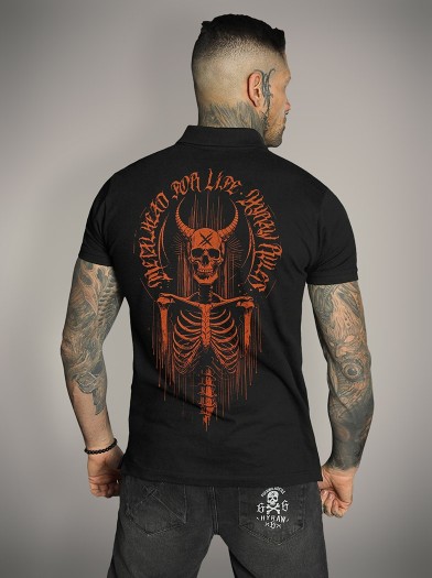 Polo noir style metal | HYRAW Clothing