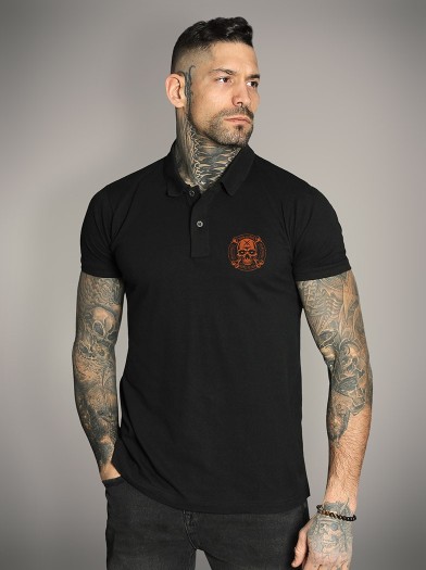 Polo noir style metal | HYRAW Clothing