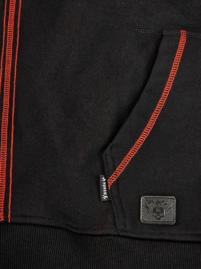 Metal-style zip-up hoodie | Hyraw Shop