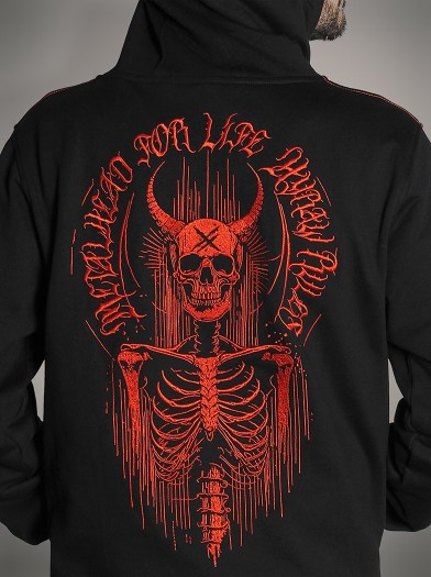 Sweat zippé capuche style metal|Boutique Hyraw