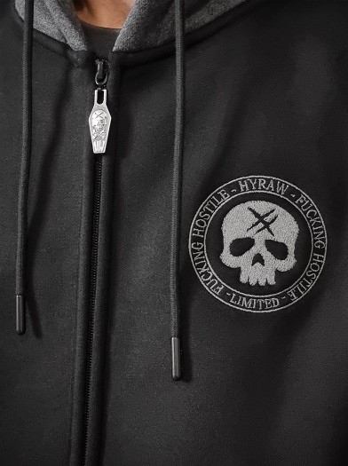 Rock/Metal Varsity Zip-Up Hoodie | Hyraw Shop