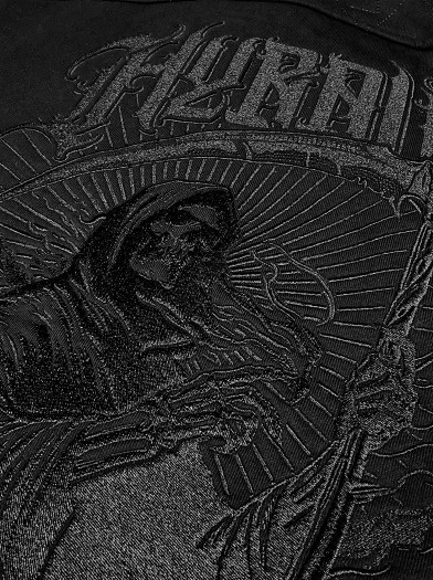 Sweat zippé capuche brodé esprit metal|Boutique Hyraw
