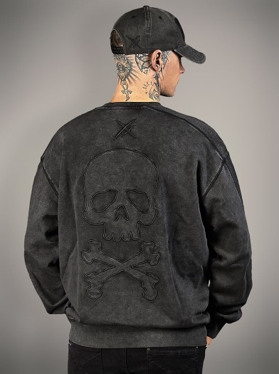 Sweat oversize look rock metal|Boutique Hyraw
