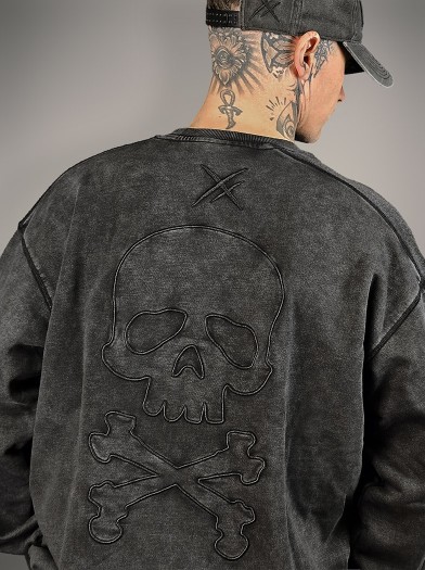 Sweat oversize look rock metal|Boutique Hyraw