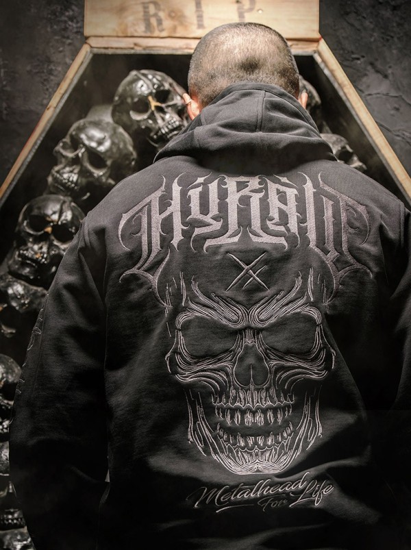Sweat capuche brodé metal|Boutique Hyraw