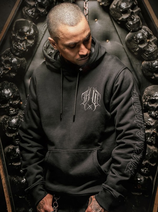 Sweat capuche brodé metal|Boutique Hyraw