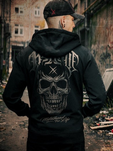 Sweat capuche brodé metal|Boutique Hyraw