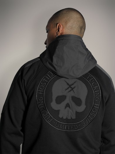 Veste zippée capuche rock metal streetwear|Boutique Hyraw