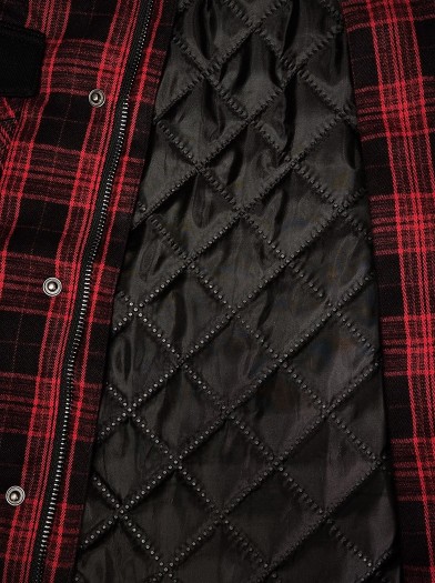 Plaid overshirt rock outfit jacket | Hyraw Boutique