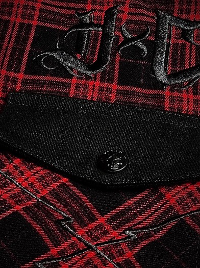 Plaid overshirt rock outfit jacket | Hyraw Boutique