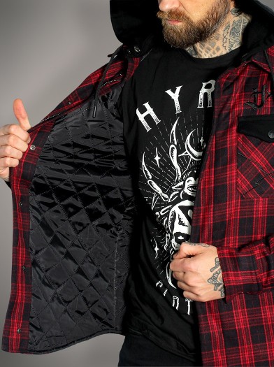 Plaid overshirt rock outfit jacket | Hyraw Boutique