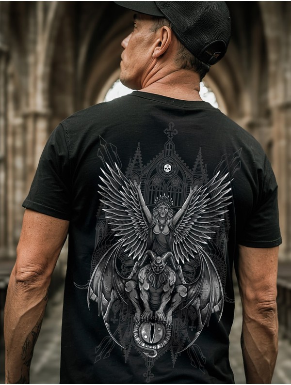 T-shirt noir outfit rock metal | HYRAW Clothing
