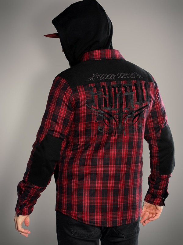 Plaid overshirt rock outfit jacket | Hyraw Boutique