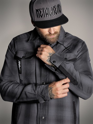 Plaid overshirt rock outfit jacket | Hyraw Boutique