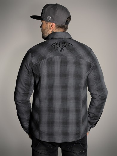 Plaid overshirt rock outfit jacket | Hyraw Boutique