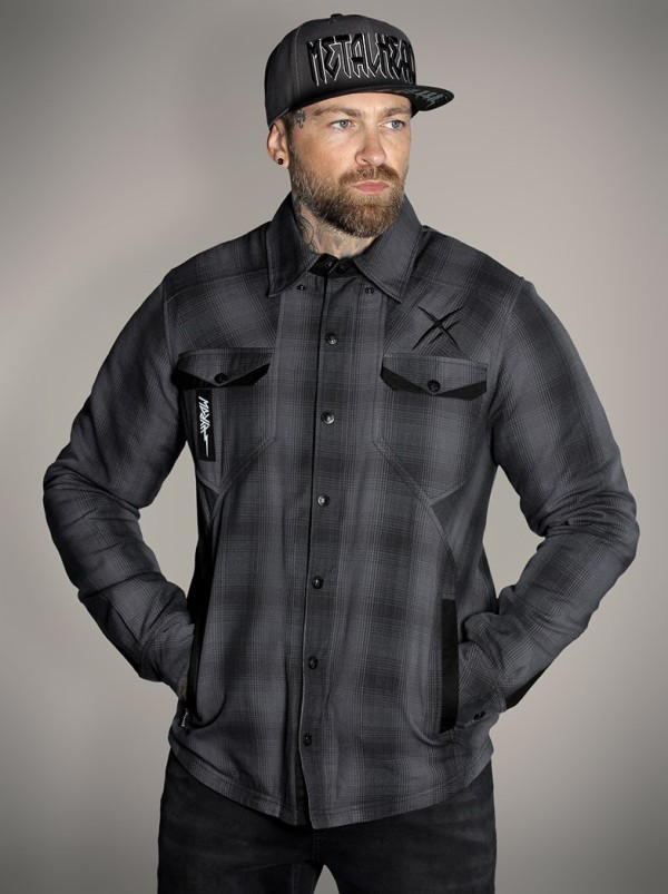 Veste surchemise carreaux rock outfit|Boutique Hyraw