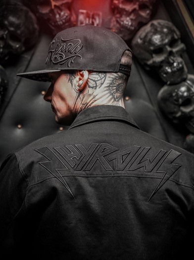 Veste worker doublure flanelle look rock metal|Boutique Hyraw