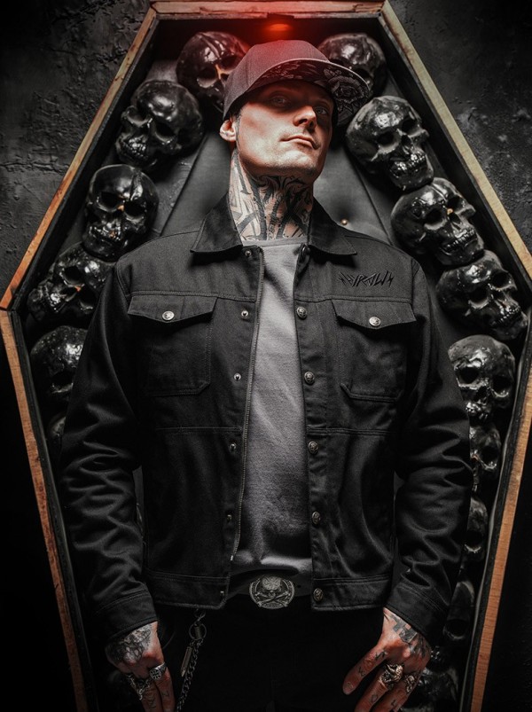 Veste worker doublure flanelle look rock metal|Boutique Hyraw