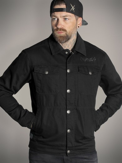 Veste worker doublure flanelle look rock metal|Boutique Hyraw