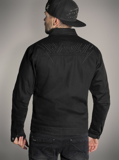 Veste worker doublure flanelle look rock metal|Boutique Hyraw