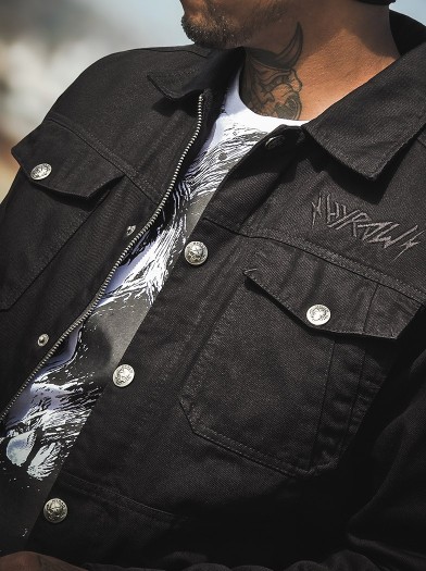 Veste worker doublure flanelle look rock metal|Boutique Hyraw