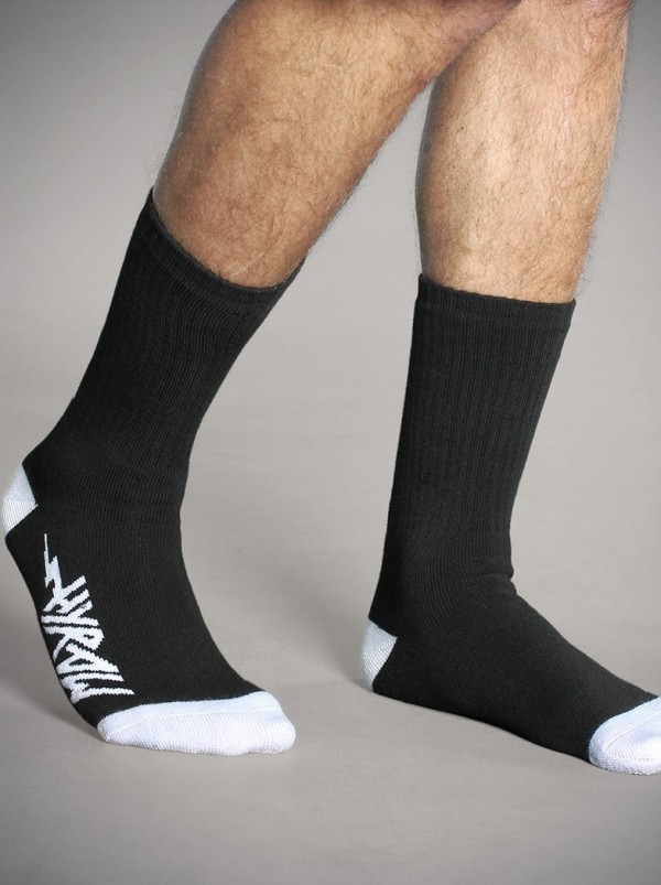 Lot de 2 paires chaussettes style rock metal | Boutique Hyraw