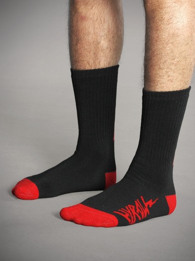Lot de 2 paires chaussettes style rock metal | Boutique Hyraw