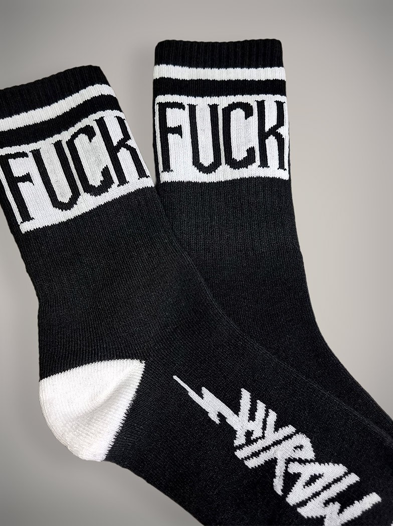 Pack of 2 pairs of rock/metal style socks | Hyraw Shop