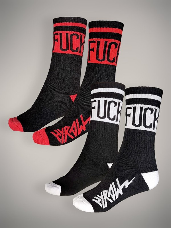 Lot de 2 paires chaussettes style rock metal | Boutique Hyraw