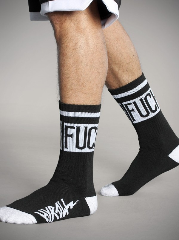 Pack of 2 pairs of rock/metal style socks | Hyraw Shop