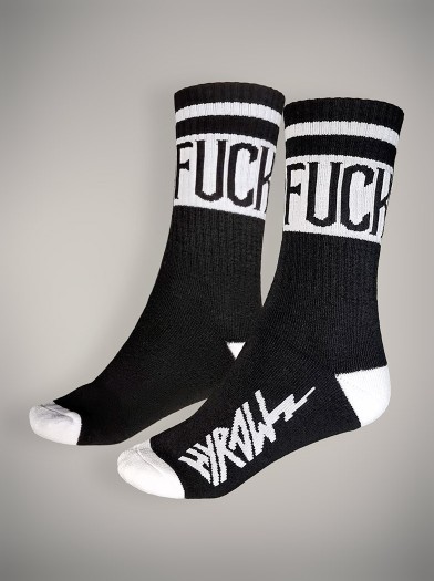 Pack of 2 pairs of rock/metal style socks | Hyraw Shop